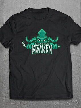 Seattle Kraken Hockey Octopus Graphic T-Shirt – Vintage Style Sports Fan Tee